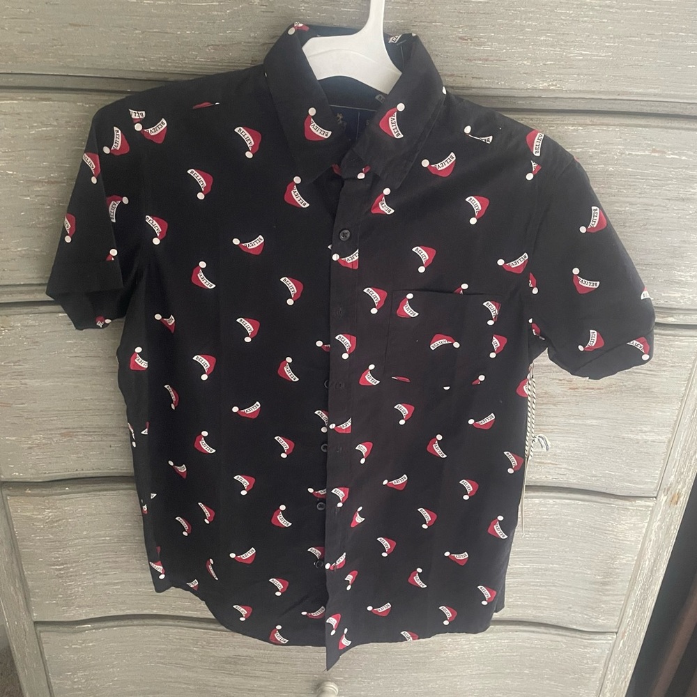 Rugby University Santa Clause "Believe" Hat shirt